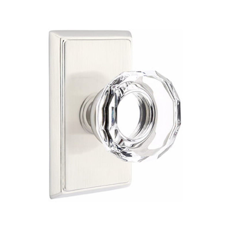 Emtek Lowell Knob With Rectangular Rosette