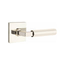 Emtek Select L-Square Faceted Lever Concealed Screws with Square Rosette