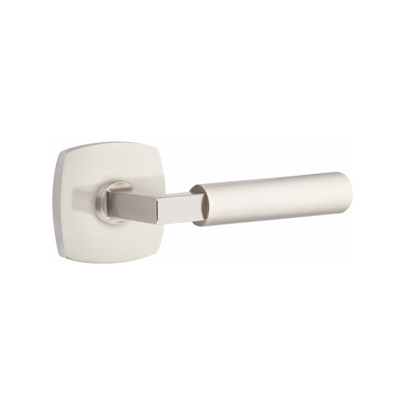 Emtek Select L-Square Smooth Lever with Urban Modern Rosette