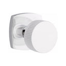 Emtek Select Conical Straight Knurled Knob Concealed Screws with Urban Modern Rosette