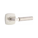 Emtek Select L-Square Hammered Lever Concealed Screws with Urban Modern Rosette