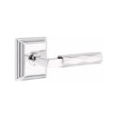 Emtek Select L-Square Tribeca Lever Concealed Screws with Wilshire Rosette