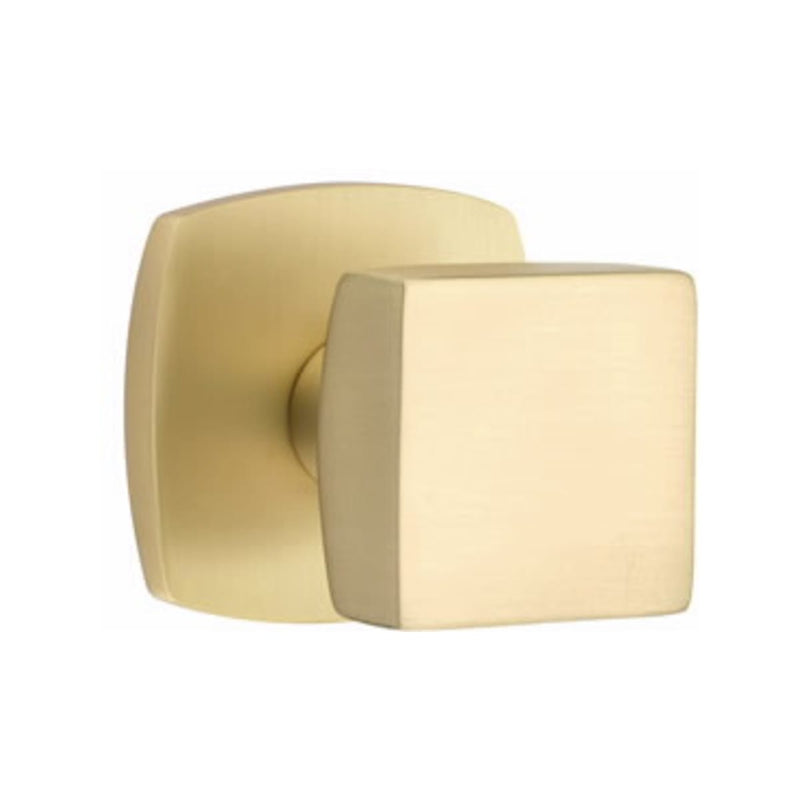 Emtek Square Knob with Urban Modern Rosette