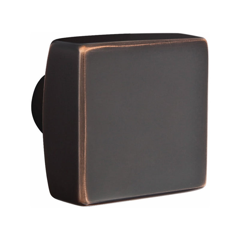 Emtek Hamden Brass Tubular Entry set with Square Knob