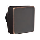 Emtek Single Cylinder Transitional Heritage Monolithic Handleset EMPowered Motorized Smart Lock Upgrade With Square Knob