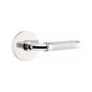 Emtek Select R-BAR Knurled Lever Concealed Screws with Disk Rosette