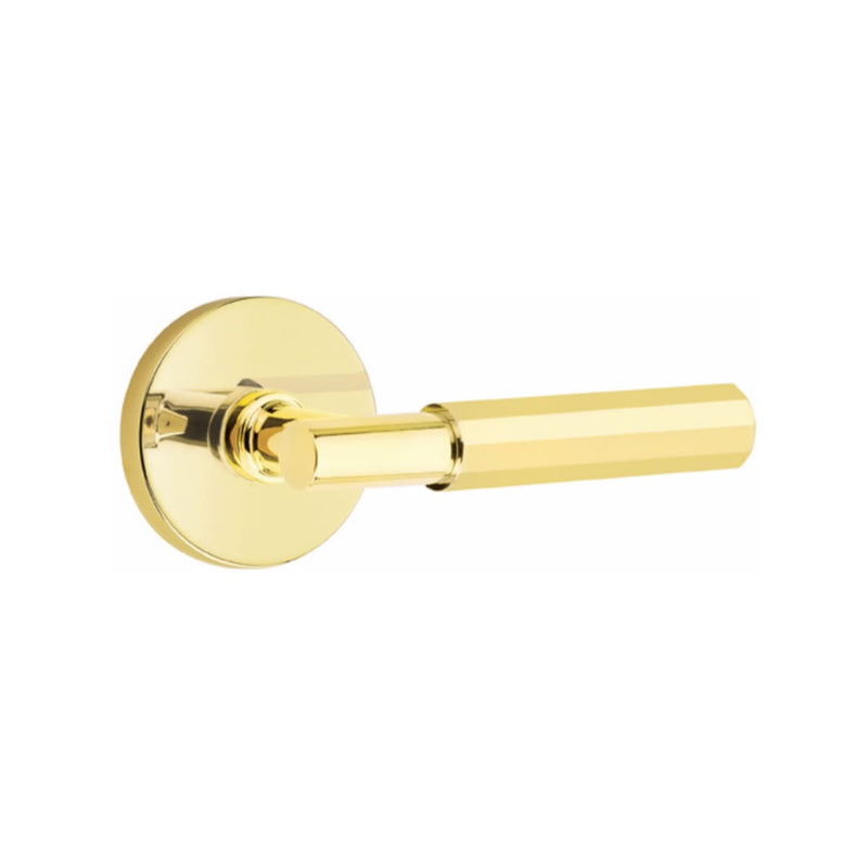 Emtek Select T-BAR Faceted Lever Concealed Screws with Disk Rosette