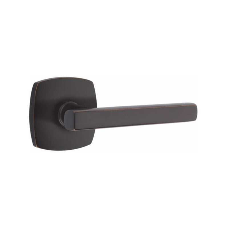 EMTEK Freestone Lever with Urban Modern Rosette