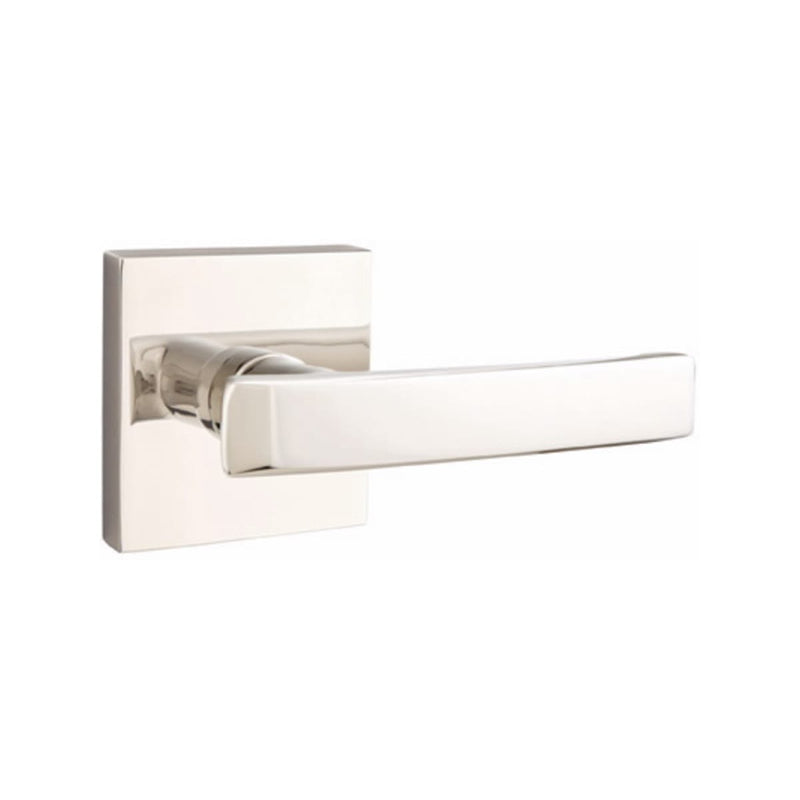 EMTEK Geneva Lever Concealed Screws with Square Rosette