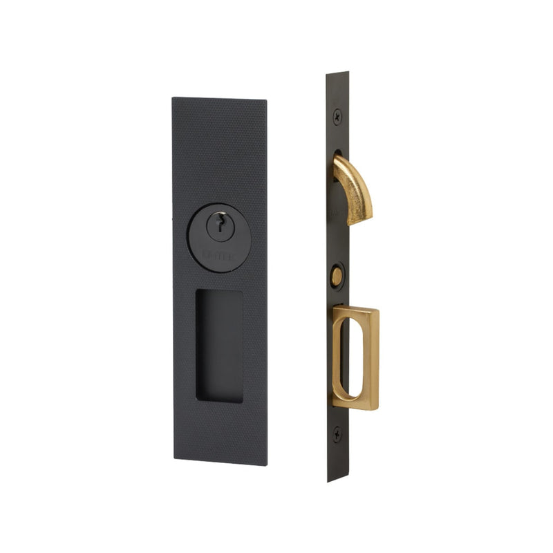 Emtek Knurled Narrow Modern Rectangular Mortise