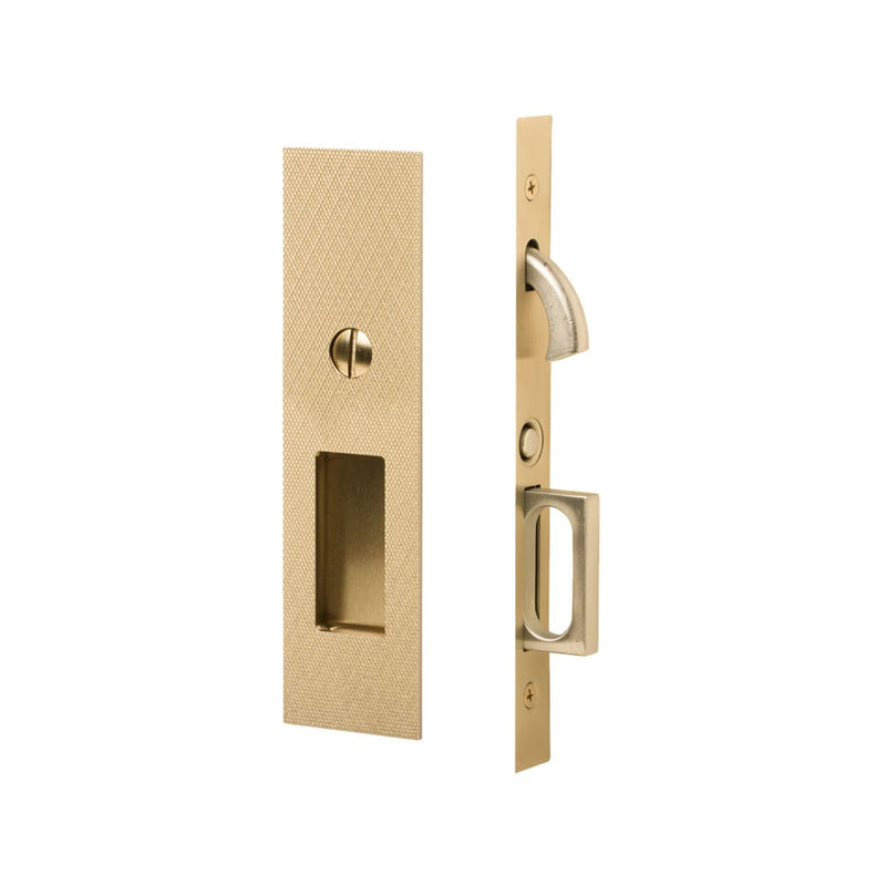 Emtek Knurled Narrow Modern Rectangular Mortise