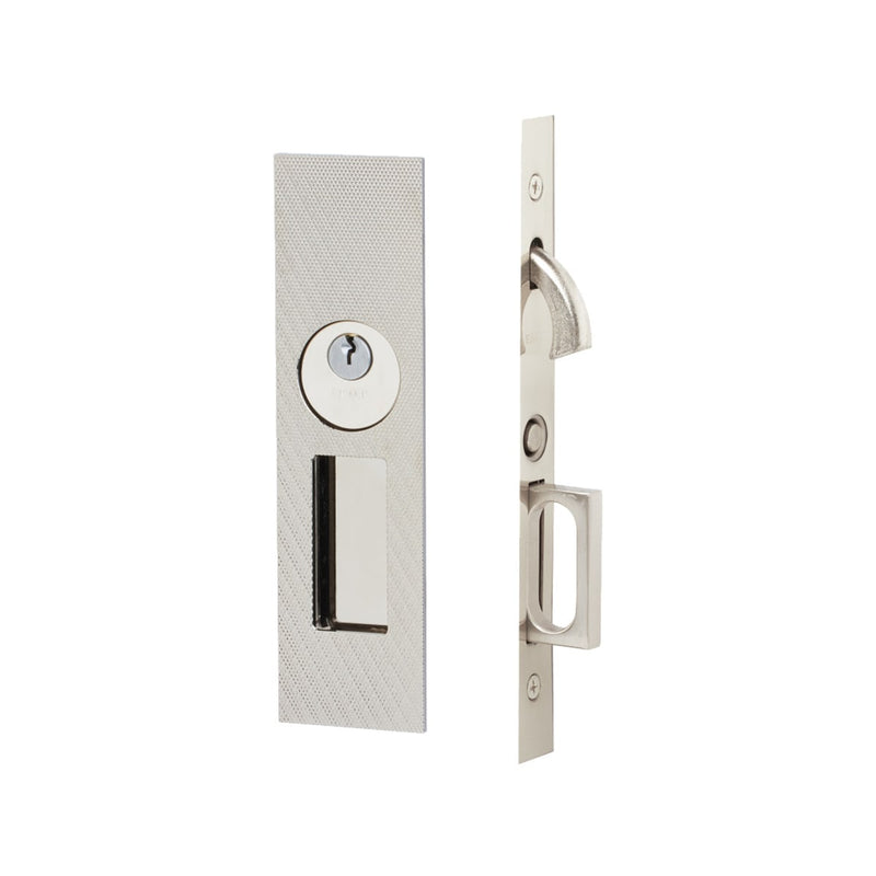 Emtek Knurled Narrow Modern Rectangular Mortise