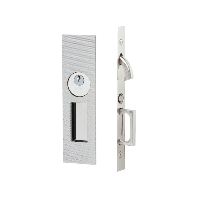 Emtek Knurled Narrow Modern Rectangular Mortise