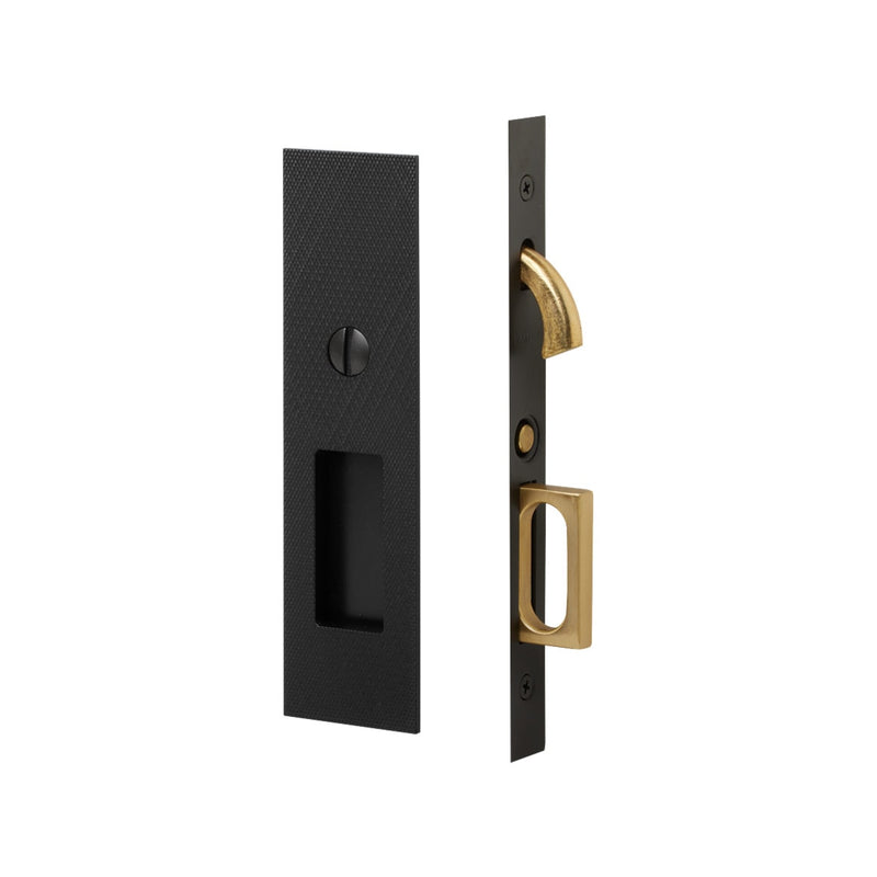Emtek Knurled Narrow Modern Rectangular Mortise