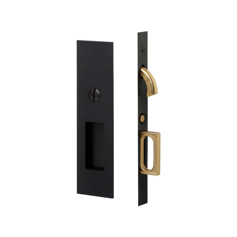 Emtek Knurled Narrow Modern Rectangular Mortise