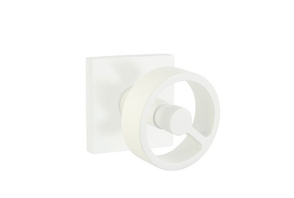 Emtek  Spoke Knob Concealed Fastener with  Square Rosette