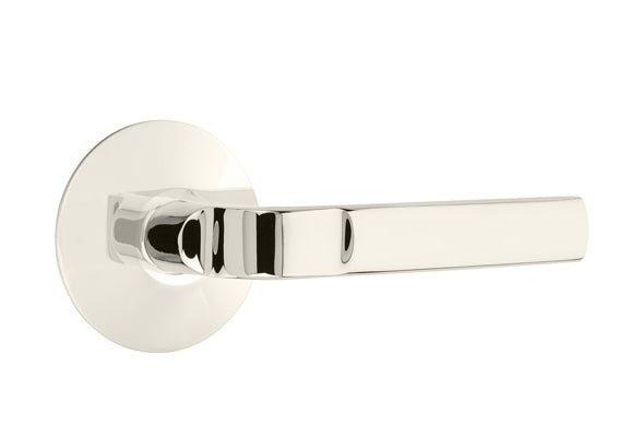 EMTEK Aston Lever Concealed Screws with Modern Rosette