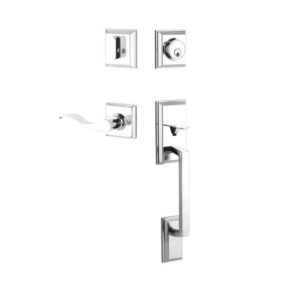 Yale Ellington Entry Set with Brunswick Lever Single Cylinder (Exterior + Interior)