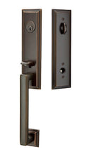 Emtek Wilshire Brass Tubular Entry set with Ebony Knob