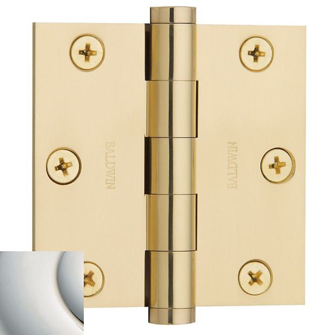 Baldwin 1030I 3" x 3" Mortise Square Hinge