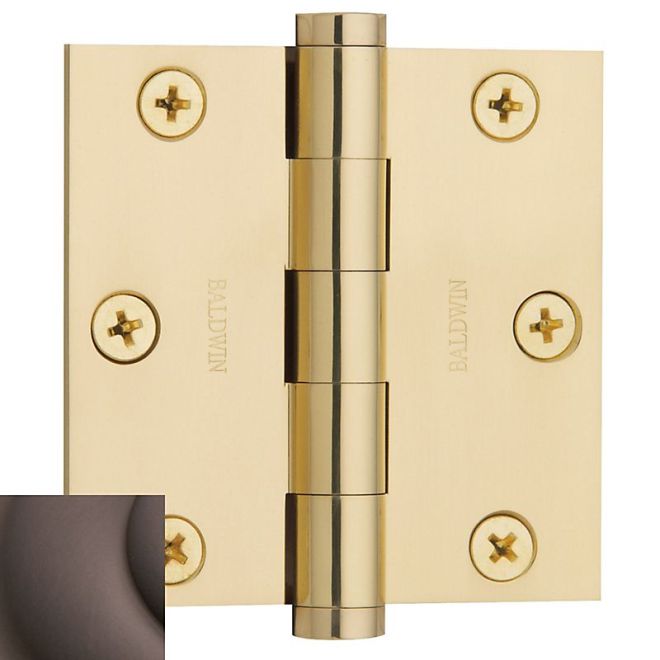 Baldwin 1030I 3" x 3" Mortise Square Hinge