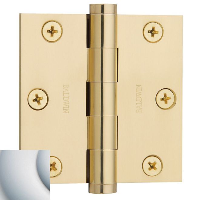 Baldwin 1030I 3" x 3" Mortise Square Hinge