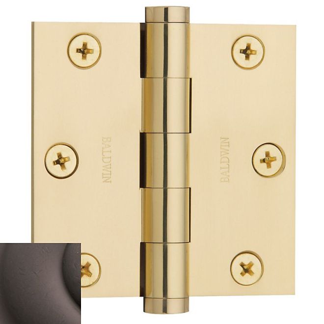 Baldwin 1030I 3" x 3" Mortise Square Hinge