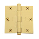 Baldwin 1035003I 3-1/2" x 3-1/2" Mortise Square Hinge Lifetime Brass Finish