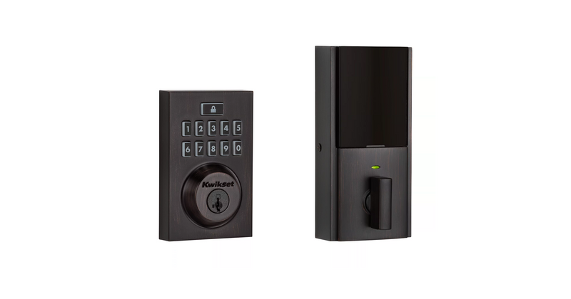 Kwikset 914CNTZW500  Z-Wave Enabled Contemporary Smartcode Deadbolt with SmartKey and RCAL Latch and RCS Strike