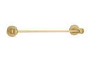Emtek Modern Brass Towel Bar With Modern Disk Rosette