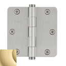 Baldwin 1435I 3-1/2" x 3-1/2" - 1/4" Radius Mortise Hinge
