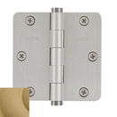 Baldwin 1435I 3-1/2" x 3-1/2" - 1/4" Radius Mortise Hinge