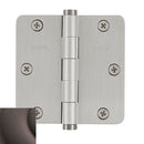 Baldwin 1435I 3-1/2" x 3-1/2" - 1/4" Radius Mortise Hinge