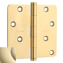 Baldwin 1440I 4" x 4" - 1/4" Radius Mortise Hinge