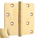 Baldwin 1440I 4" x 4" - 1/4" Radius Mortise Hinge