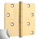 Baldwin 1440I 4" x 4" - 1/4" Radius Mortise Hinge