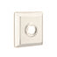 Emtek Transitional Brass Towel Ring With Quincy Rosette