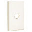 Emtek Transitional Brass Towel Ring With Modern Rectangular Rosette
