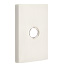 Emtek Transitional Brass Single Hook with Modern Rectangular Rosette