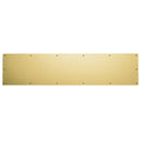 Baldwin 20000030634 Kick Plate 6" x 34" Lifetime Brass Finish - Lifetime Brass - Brass