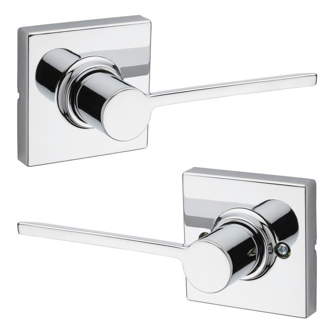 Kwikset Ladera Lever with Square Rose Door Lock