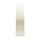Baldwin 2121056 Push Plate 3" x 12" Beveled Edge Lifetime Satin Nickel Finish - Lifetime Satin Nickel - Brass