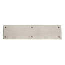 Baldwin 2121150 Push Plate 3" x 12" Beveled Edge Satin Nickel Finish - Satin Nickel - Brass