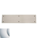 Baldwin 2121264 Push Plate 3" x 12" Beveled Edge Satin Chrome Finish - Satin Chrome - Brass