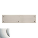 Baldwin 2123140 Push Plate 3-1/2" x 15" Beveled Edge Bright Nickel Finish - Bright Nickel - Brass