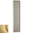 Baldwin 2280060 Push Plate 3-1/2" x 15" Nashville Satin Brass with Brown Finish - Satin Brass with Brown - Brass