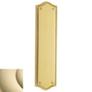 Baldwin 2285003 Push Plate 2-3/4" x 10-7/8" Bristol Lifetime Brass Finish - Lifetime Brass - Brass
