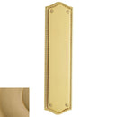 Baldwin 2285033 Push Plate 2-3/4" x 10-7/8" Bristol Vintage Brass Finish - Vintage Brass - Brass