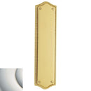 Baldwin 2285140 Push Plate 2-3/4" x 10-7/8" Bristol Bright Nickel Finish - Bright Nickel - Brass