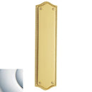Baldwin 2285260 Push Plate 2-3/4" x 10-7/8" Bristol Bright Chrome Finish - Bright Chrome - Brass